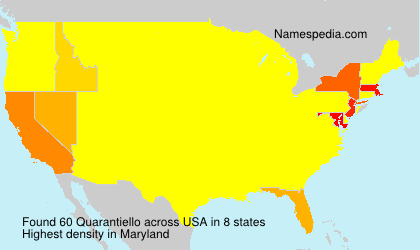 Surname Quarantiello in USA