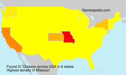 Surname Quiason in USA