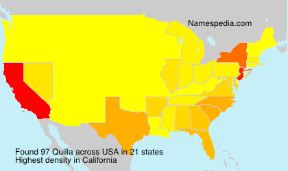 Surname Quilla in USA