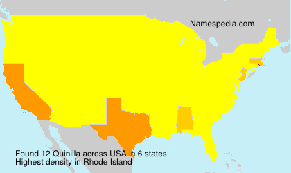 Surname Quinilla in USA