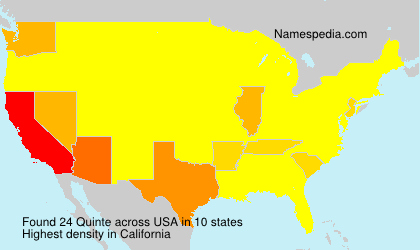 Surname Quinte in USA