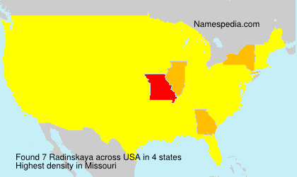 Surname Radinskaya in USA