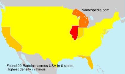Surname Radoicic in USA
