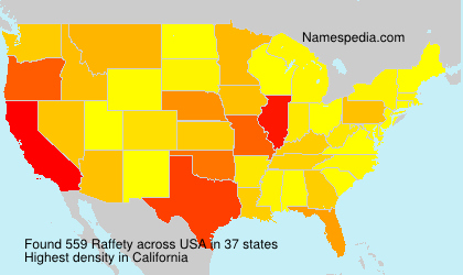 Surname Raffety in USA