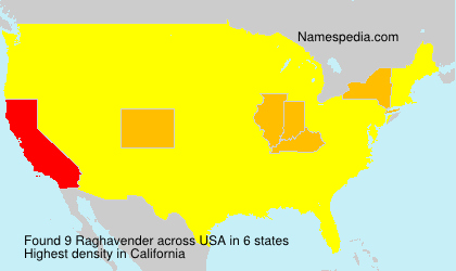 Surname Raghavender in USA