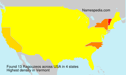 Surname Ragouzeos in USA