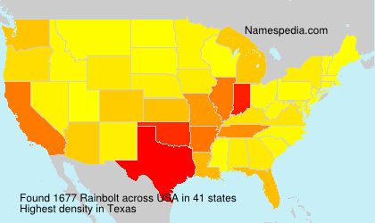 Surname Rainbolt in USA