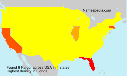 Surname Rajgor in USA