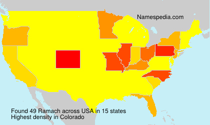 Surname Ramach in USA
