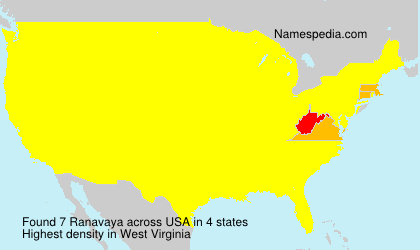 Surname Ranavaya in USA