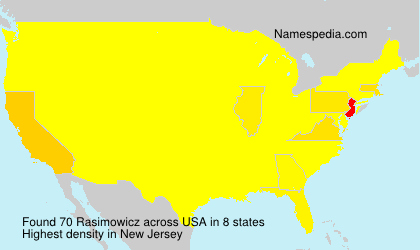 Surname Rasimowicz in USA