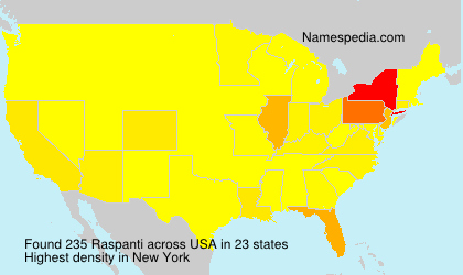 Surname Raspanti in USA