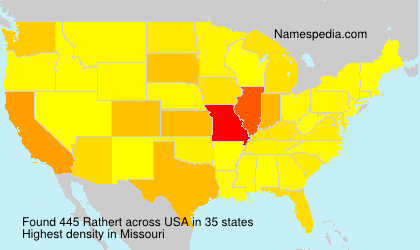 Surname Rathert in USA