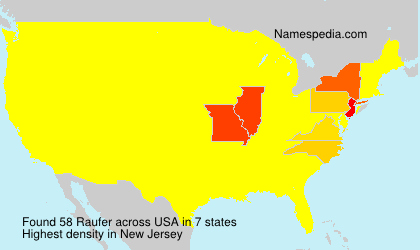 Surname Raufer in USA