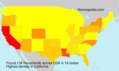 Surname Rauschkolb in USA