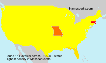 Surname Ravasini in USA