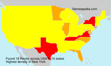 Surname Recter in USA
