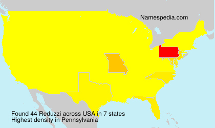 Surname Reduzzi in USA