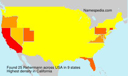 Surname Rehermann in USA