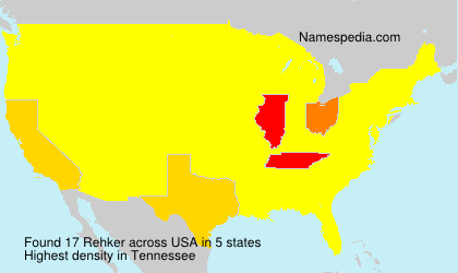 Surname Rehker in USA