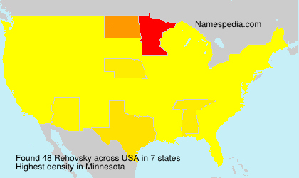 Surname Rehovsky in USA