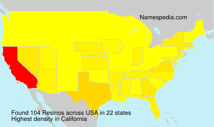 Surname Resinos in USA