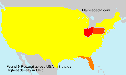 Surname Reszegi in USA