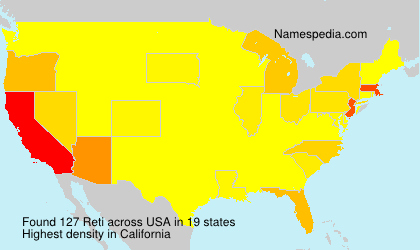 Surname Reti in USA