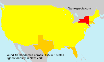 Surname Rhadames in USA
