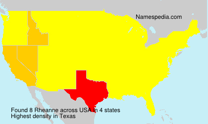 Surname Rheanne in USA