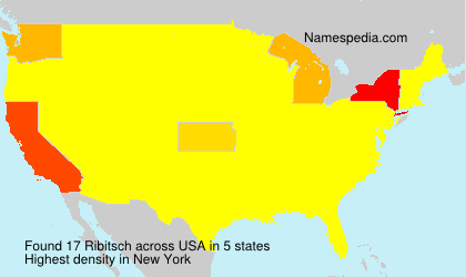 Surname Ribitsch in USA