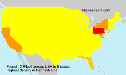 Surname Ribott in USA