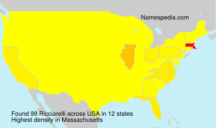 Surname Ricciarelli in USA
