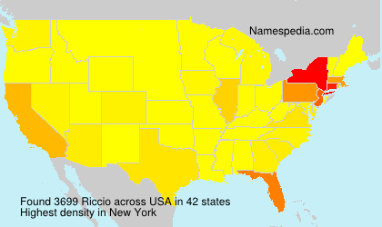 Surname Riccio in USA