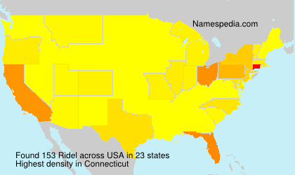 Surname Ridel in USA