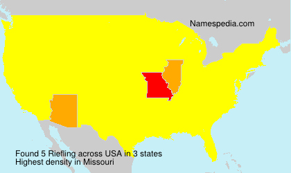 Surname Riefling in USA