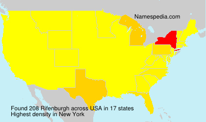 Surname Rifenburgh in USA