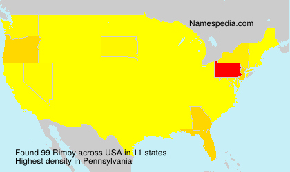 Surname Rimby in USA