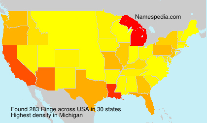 Surname Ringe in USA