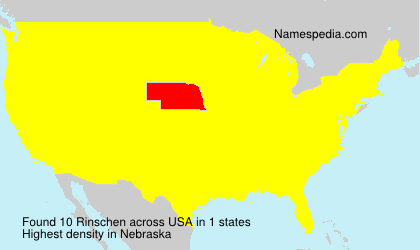 Surname Rinschen in USA