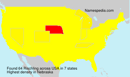 Surname Rischling in USA