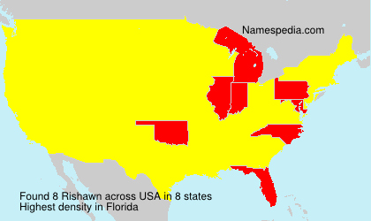 Surname Rishawn in USA