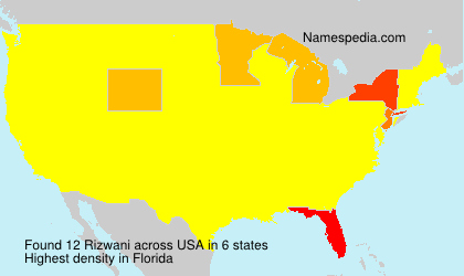 Surname Rizwani in USA