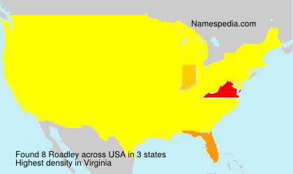 Surname Roadley in USA