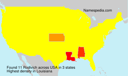 Surname Rodivich in USA