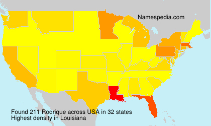 Surname Rodrique in USA