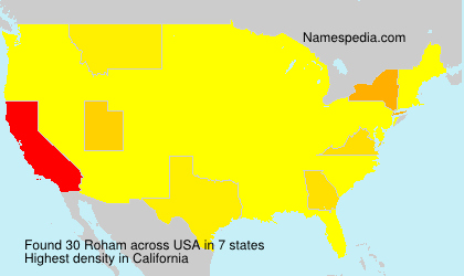 Surname Roham in USA