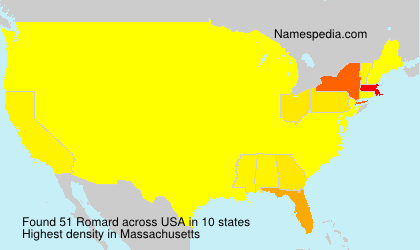 Surname Romard in USA