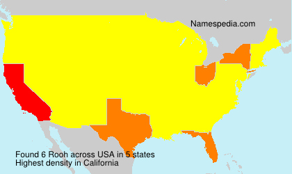 Surname Rooh in USA