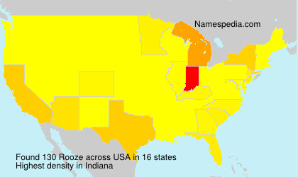 Surname Rooze in USA